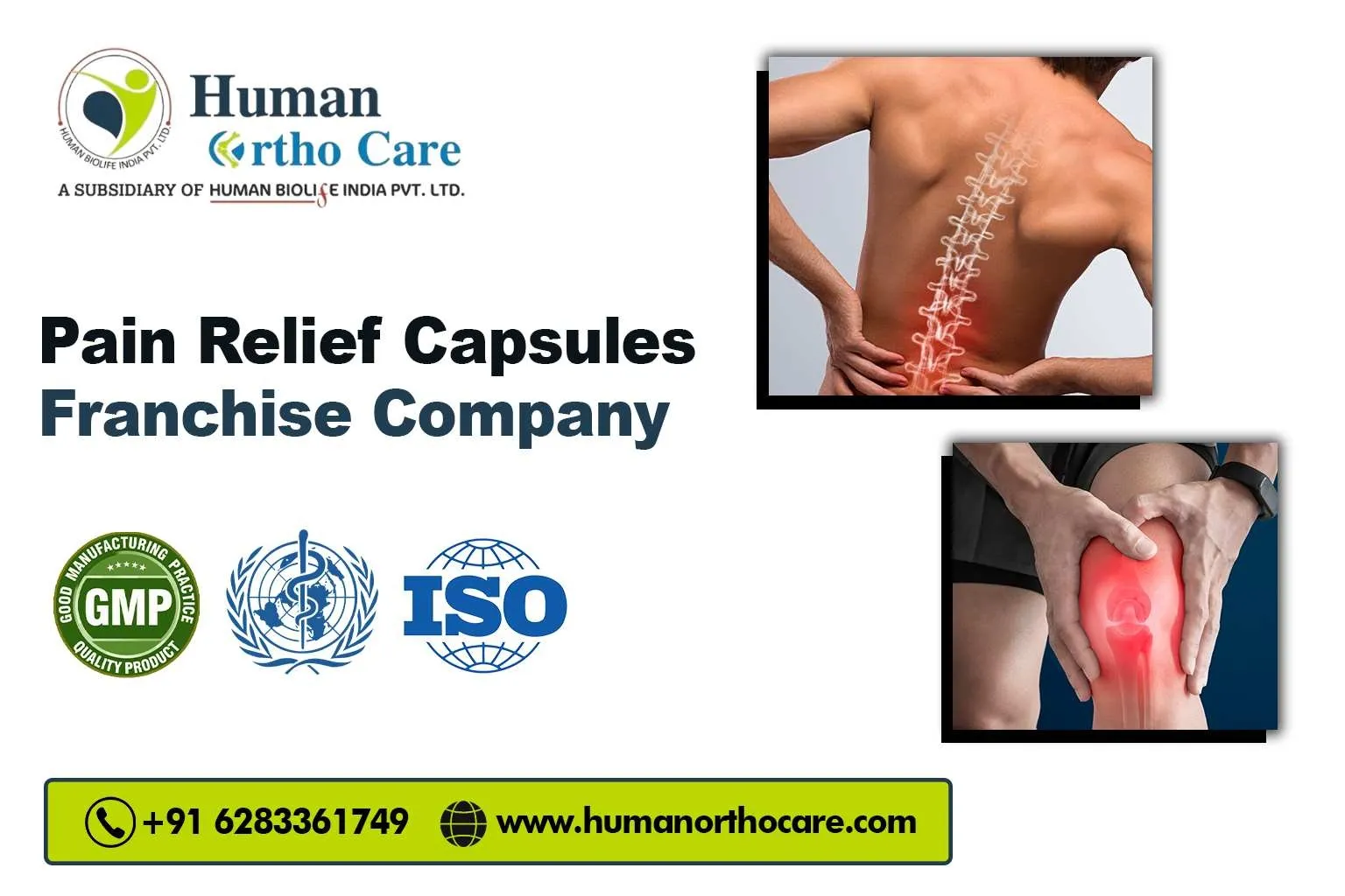 pain relief capsules franchise company